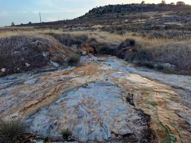 Hot Springs of Polichnitos, Greece.