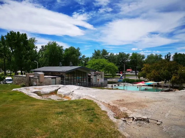 Hot Springs State Park Bath House (Free Public Facility), Wyoming.