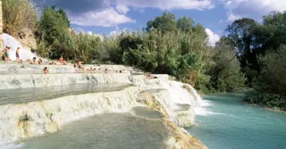Cascate del Mulino travertine cascades — Cascate del Mulino