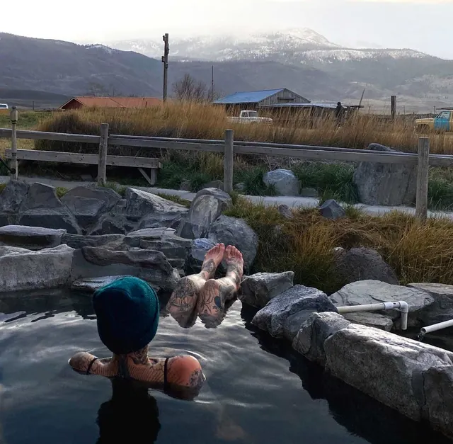 Outdoor soaking pool — Summer Lake Hot Springs