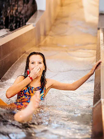 Family water play area — Warmbad Villach