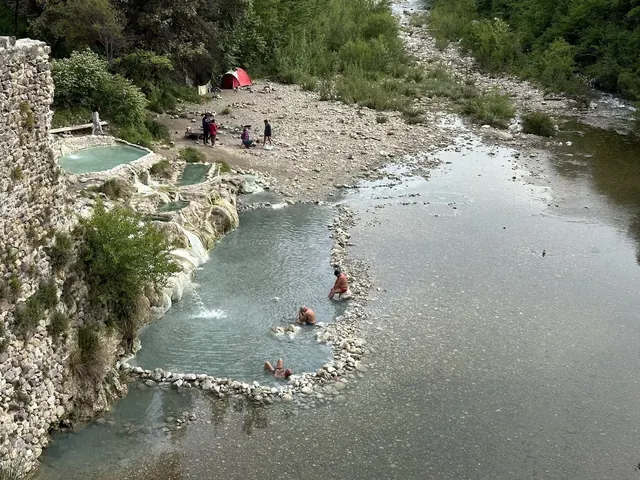 Terme di Petriolo (Monticiano), Italy.