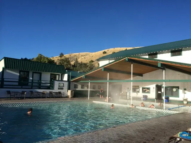 open air hot developed hot spring pool and resort at chico hot springs montana