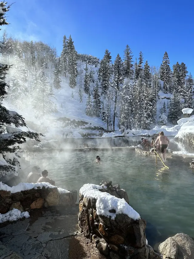 Strawberry Park Hot Springs, Colorado.