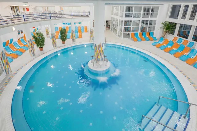 Circular indoor pool — Kehida Thermal Adventure Bath and Spa
