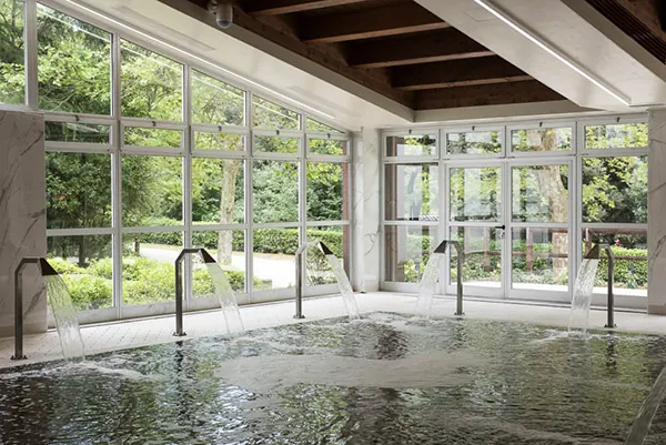 Indoor thermal pool at Terme di Castrocaro