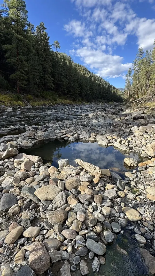 Piedra River Hot Springs, Colorado - rock-lined soaking pools along the Piedra River in the San Juan National Forest near Pagosa Springs