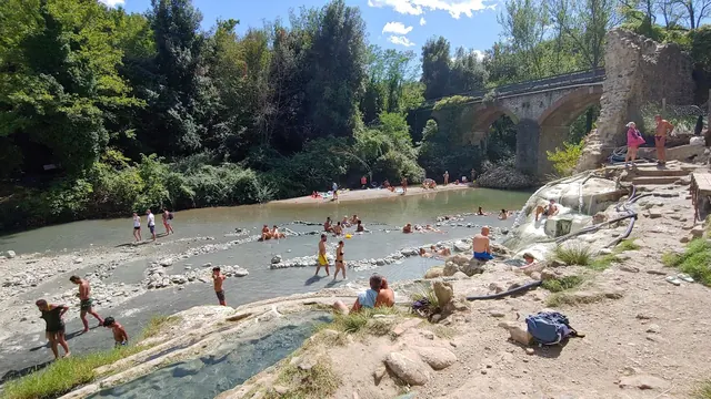 Terme di Petriolo (Monticiano), Italy.
