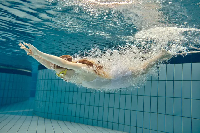 Underwater swimming pool view — Terme Catez
