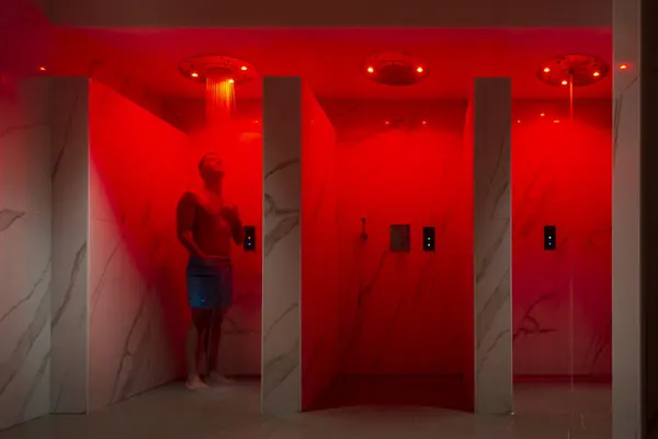 Sensory showers at Terme di Castrocaro