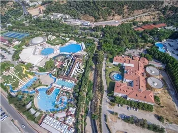View over the thermal complex — Balcova Agamemnon Thermal Baths