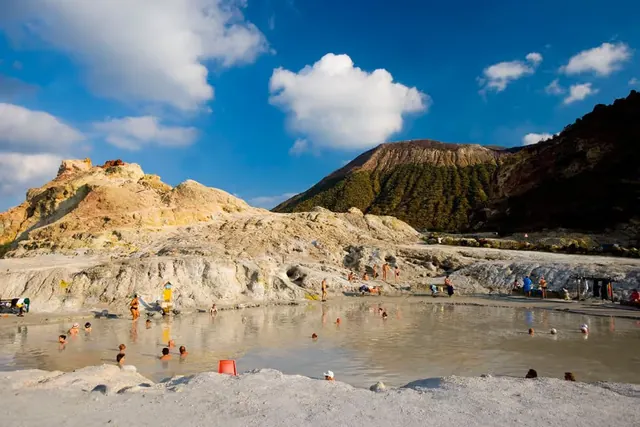 Thermal Springs at Vulcano Island, Italy.
