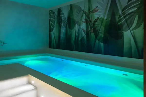 Saline pool in the optional sensory circuit at Terme di Castrocaro