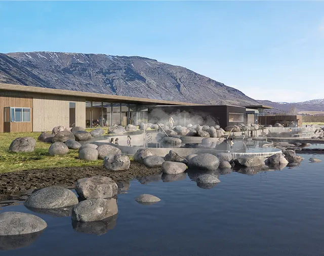 Outdoor thermal pools — Laugarvatn Fontana Geothermal Baths