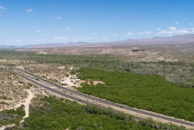 Aerial photograph of Cofer Hot Springs near Wikieup, Arizona