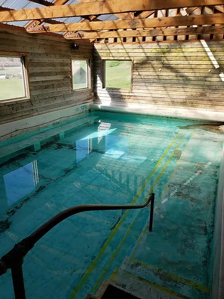 Indoor mineral pool — Lolo Hot Springs