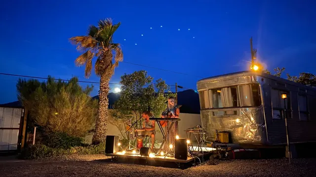 Hot Springs Glamp Camp, New Mexico.