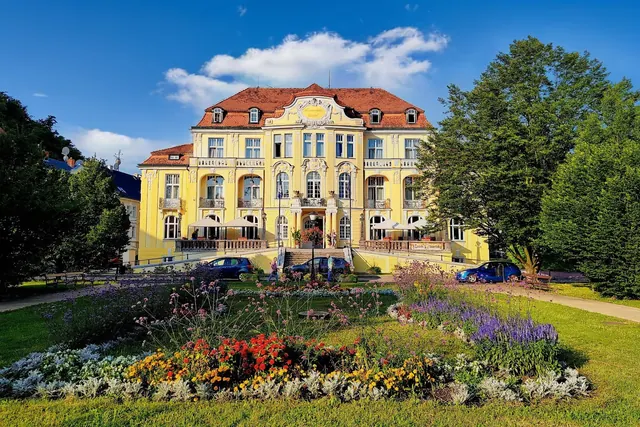 Stone Spa House (Kamenne lazne), Czechia.