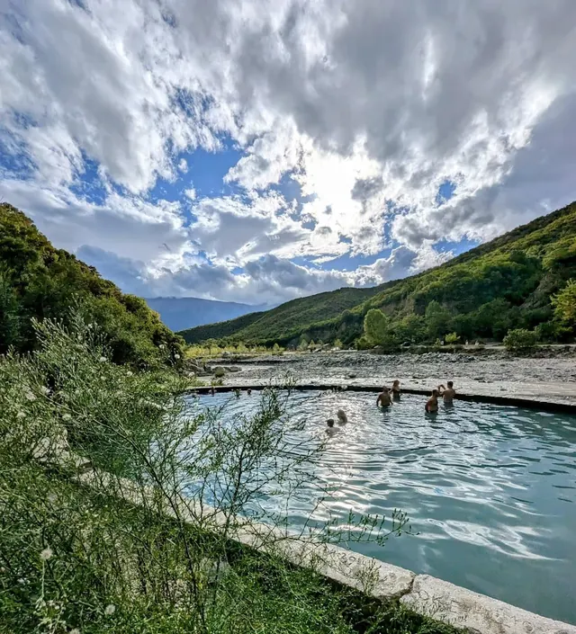 Hidraj Thermal Springs, Albania.