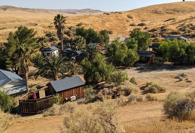 View over the hot-spring property — Mercey Hot Springs