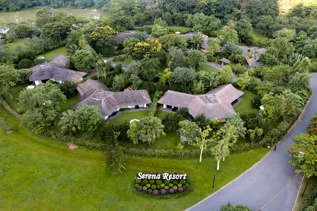 Aerial view of the resort grounds — Serena Resort Kim Boi